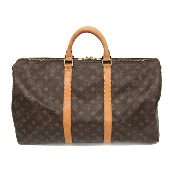 LOUIS VUITTON Brown Monogram Keepall 50 Boston Bag - Picture 1 of 14